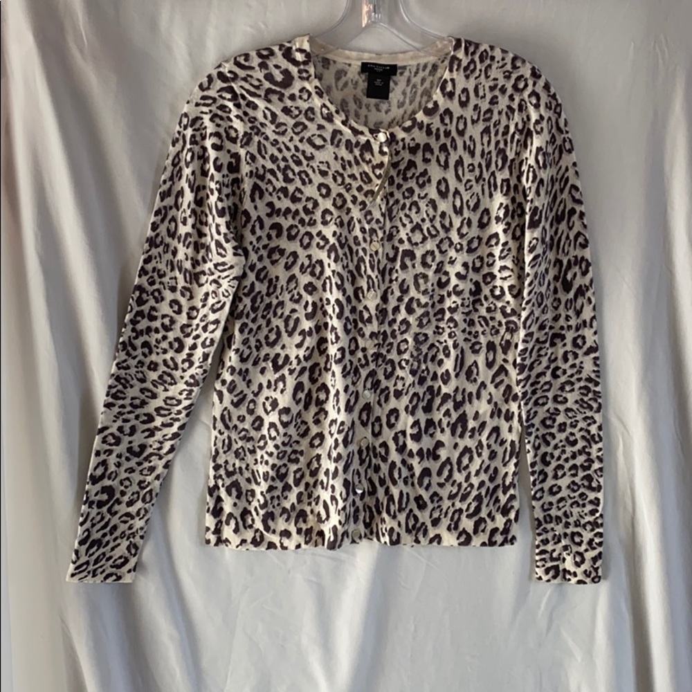 Animal print cardigan